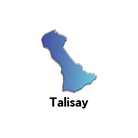 Talisay Map City Administrative Division Of Philippines Country