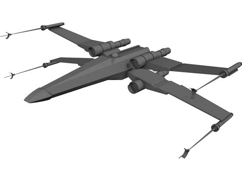 Star Wars X-Wing 3D Model - 3DCADBrowser