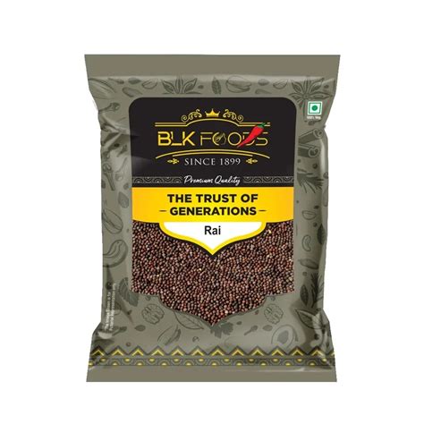 Blk Foods Daily Rai Small Mustard Seeds 200g Pocket Smart