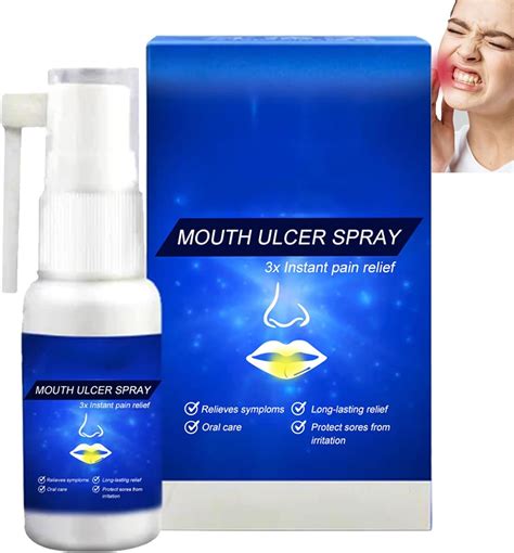 Oral Ulcer Spraysulcer Breath Sprayscanker Relief Spraymouth Ulcer