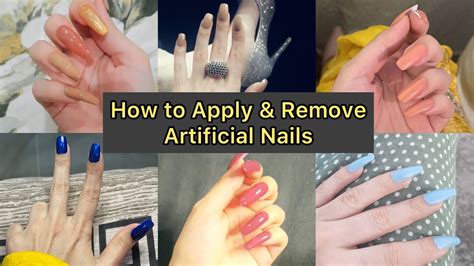 How To Apply And Remove Artificial Nails Easily💯 Youtube