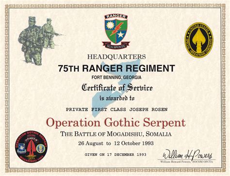 operation gothic serpent, mogadishu, somalia