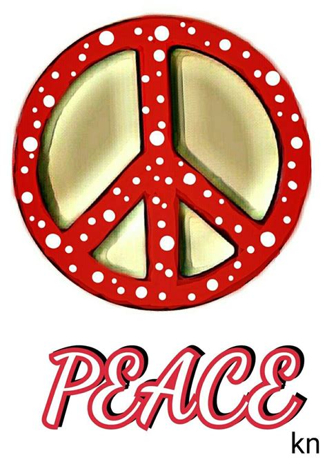 Red Peace Sign Logo - LogoDix