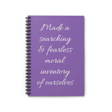 Th Step Notebook Made A Searching And Fearless Moral Inventory Of