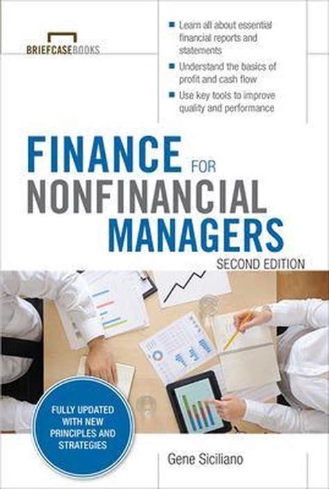 Finance For Non Financial Managers 2nd 9780071824361 Gene Siciliano