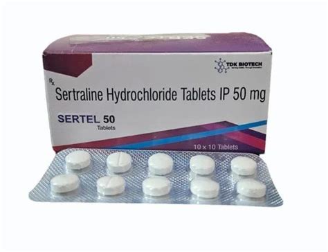 50mg Sertraline Hydrochloride Tablets IP At 110 50 Box Sertraline