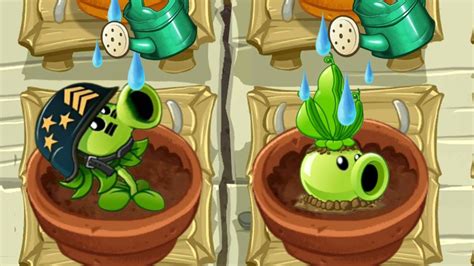 All Animation Pea Plants Mega Gatling Pea In Zen Garden Plants Vs Zombies 2 Merrygardener