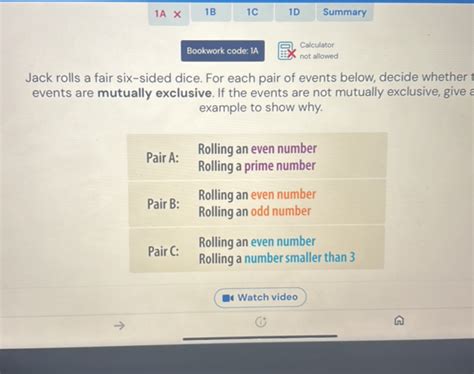 A B C D Summary Bookwork Code A Studyx