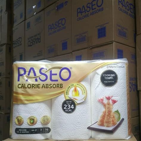 Jual Tissue Paseo Kitchen Towel Calorie Absorb Karton Isi Pack