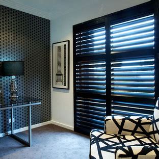 Black Plantation Shutters | Houzz