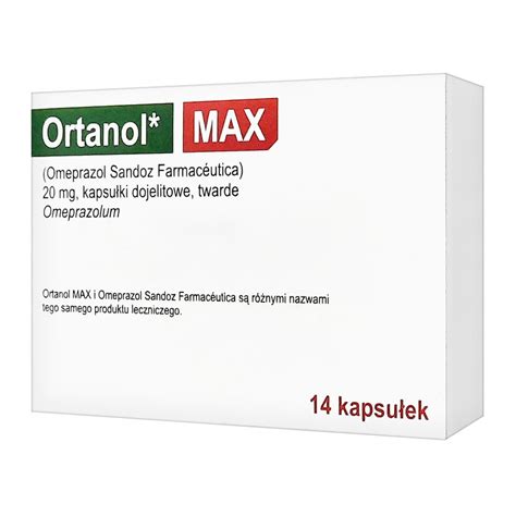 Ortanol Max 20 mg kapsułki dojelitowe twarde import równoległy