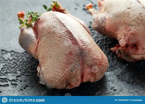 Raw Wild Mallard Ducks Ready To Be Cooked Game Or Quarry Birds Stock