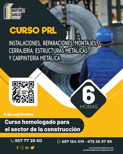 Curso Prl Instalaciones Reparaciones Montajes Cerrajer A