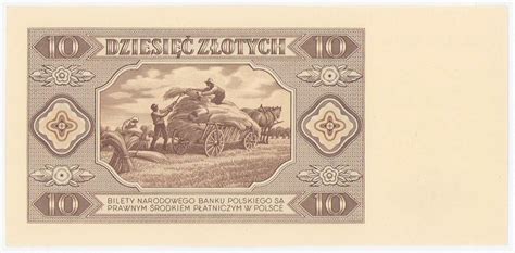 10 złotych 1948 seria AW PIĘKNE archiwum niemczyk pl