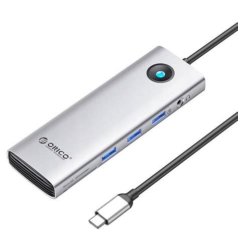 ORICO HUB ADAPTER STACJA USB C 3 0 3X USB HDMI VGA JACK RJ45 LAN SD USB