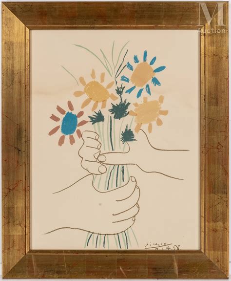 Pablo Picasso Le Bouquet De La Paix Mutualart