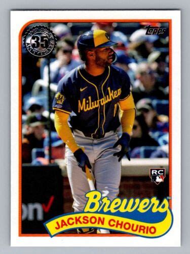 Topps Update Topps Jackson Chourio Rc Us Milwaukee