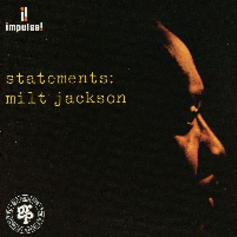 Statements CD Re Release Remastered Von Milt Jackson