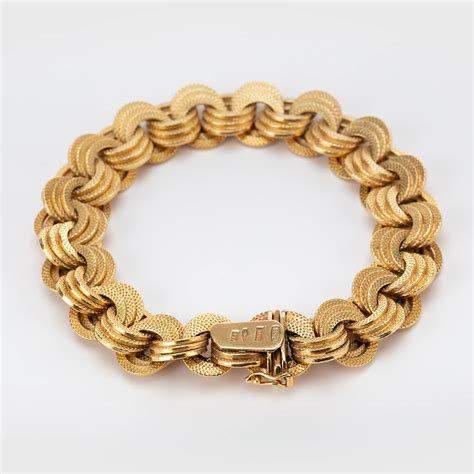 Vintage 18 Carat Gold Bracelet Circa 1960s Fine Jewels Of Harrogate