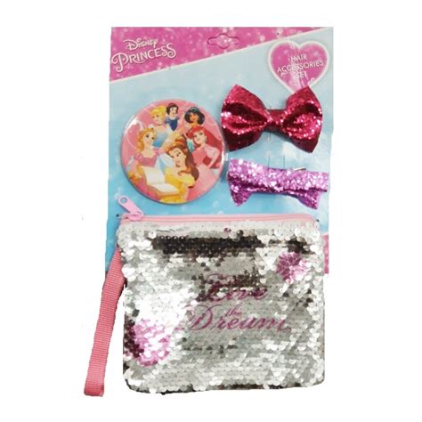 Princess Hair Accessories Girls Disney Princess Beauty Set With Mirror - Online Character Shop