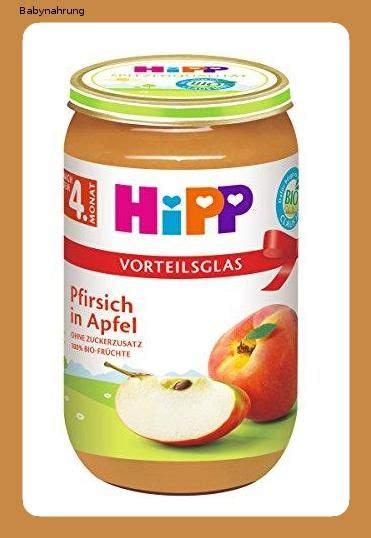 HiPP Früchte Pfirsich in Apfel 6er Pack 6 x 250 g Pfirsich Apfel