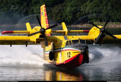 I DPCQ Vigili Del Fuoco Canadair CL 215 415 Photo By Andrea Spoladore