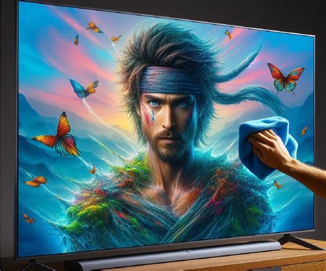 how to clean an oled tv screen