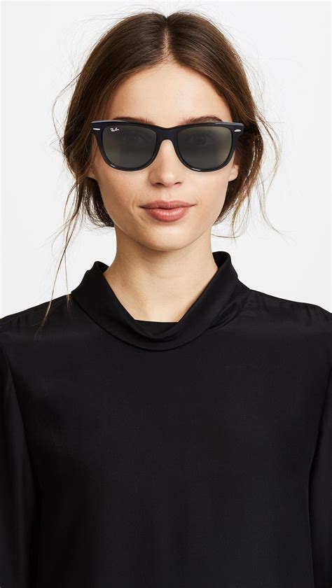 Ray Ban Rb2140 Wayfarer Outsiders Oversized Sunglasses In Black Save 2 Lyst