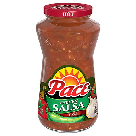 Pace Salsa Chunky Hot 16 Oz Hot Salsa Sautters Market