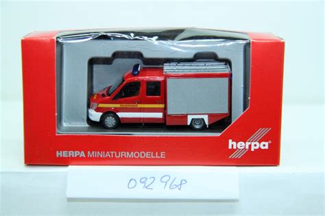 Herpa Mercedes Benz Sprinter Tsf Feuerwehr Epoche Vi F R