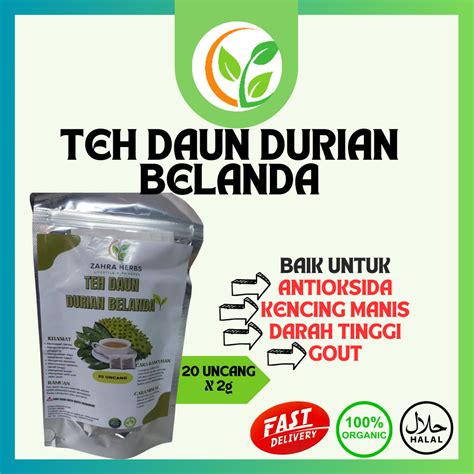 Teh Daun Belanda Teh Daun Belanda Zahra Herbs Original Khasiat