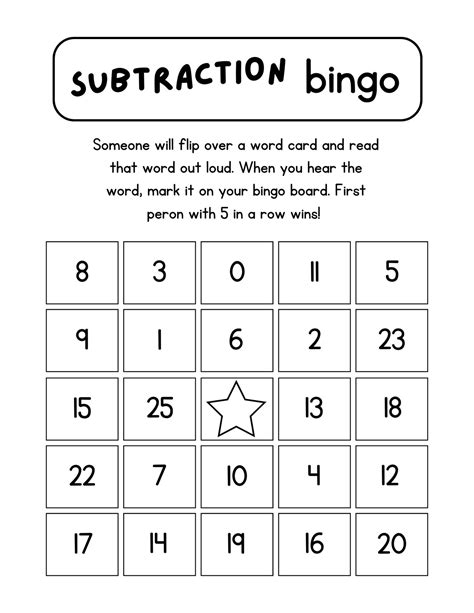 Free Subtraction Worksheet Templates To Edit And Print Canva