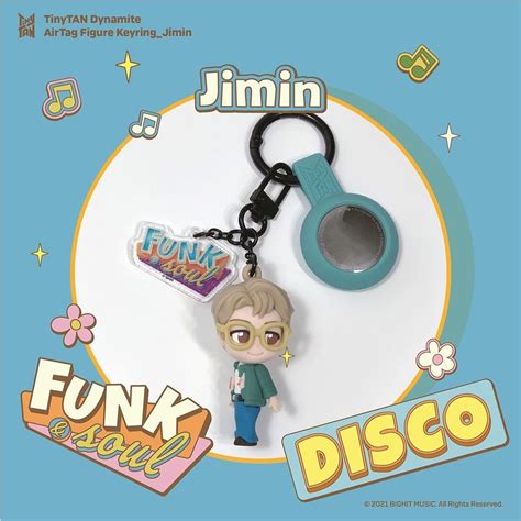 BTS TinyTAN Dynamite Keychain Airtag Figure Hobbies Toys