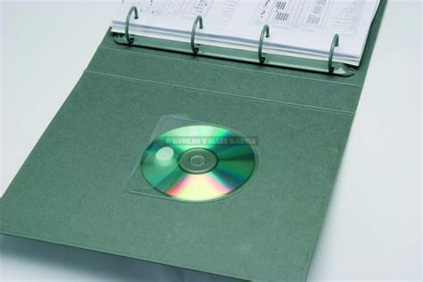 6 Pochettes Adhesive Format Carre Avec Rabat Pour Cd Dvd