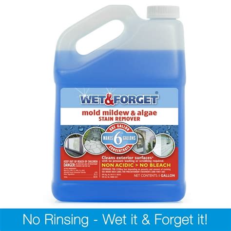 Wet And Forget Outdoor Mold Mildew And Algae Stain Remover 128 Oz