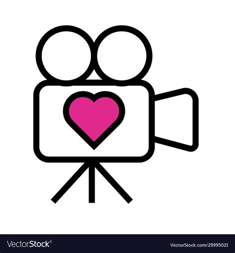 Film Shooting Camera Clipart Heart