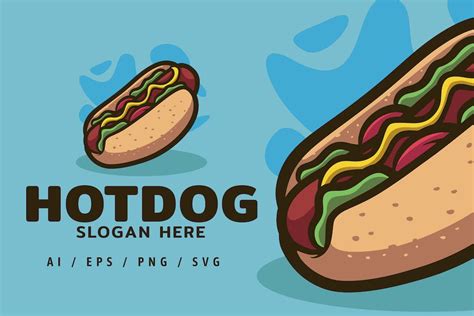 Hot Dog Logo Template, Graphic Templates - Envato Elements