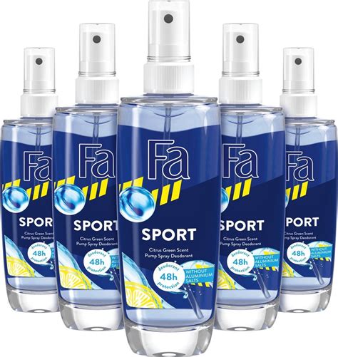 Fa Sport Deo Verstuiver 5x 75ml Grootverpakking