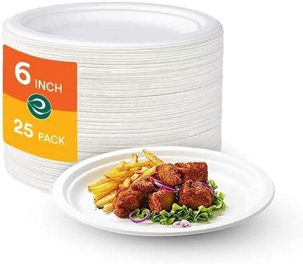 Eco Soul Inch Pack Compartment Disposable Bagasse Plates