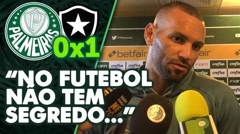 VEJA O QUE WEVERTON FALOU NA ZONA MISTA APÓS DERROTA DO PALMEIRAS YouTube