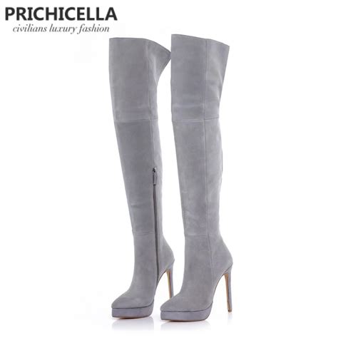 Prichicella Botas De Tac N Alto De Aguja De Cm Para Montar Botines