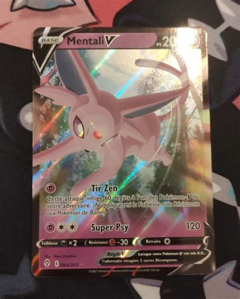 Carte Pokemon Ultra Rare Mentali V Volution Celeste Eb Fr Eur