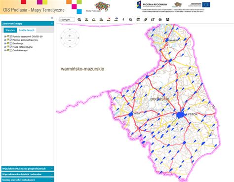 Mapa Punkt W Szczepie Na Portalu Mapowym Gis Podlasia