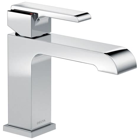 Delta Ara Chrome 1 Handle 4 In Centerset Watersense Mid Arc Bathroom