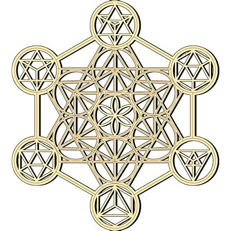 Amazon Simurg Metatron S Cube Crystal Grid Board Wall Art