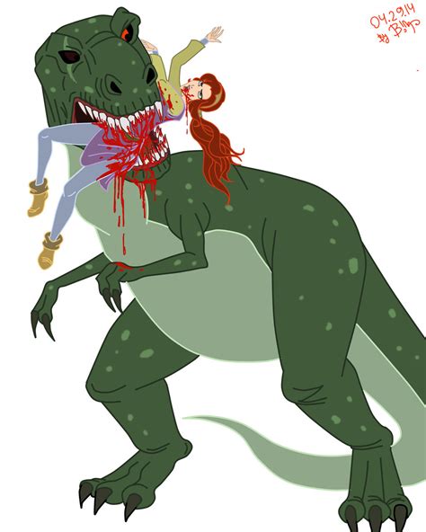 Tyrannosaurus Rex And Kayley For Captain Art Hero By Serisabibi On Deviantart