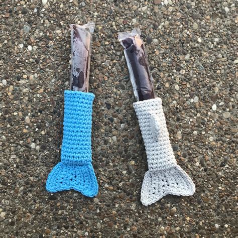 Shark Mermaid Popsicle Holder Crochet Pattern Crochet It Creations