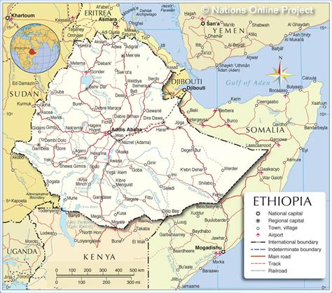 Ethiopia Map Ethiopia