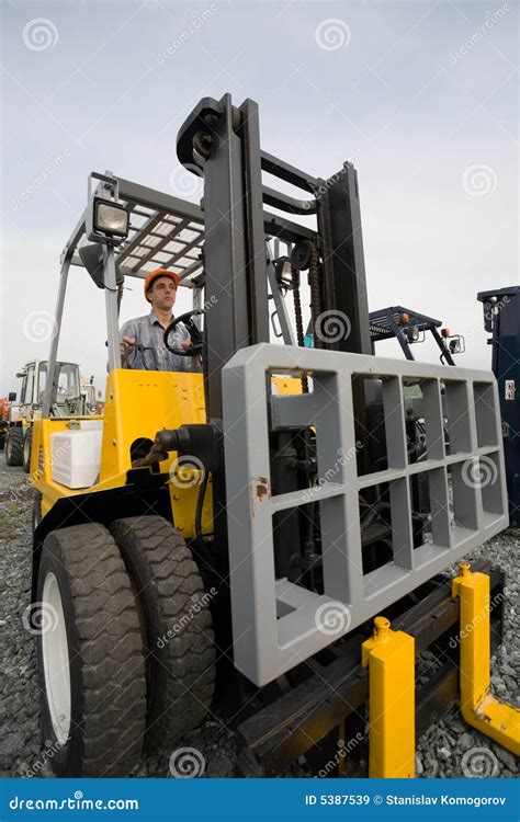 Man Forklift Royalty Free Stock Images Image 5387539