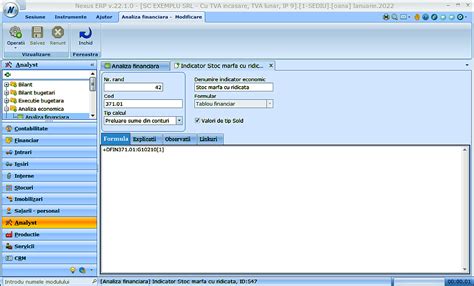Nexus Analist Posibilitate Creare Formule Cu Extragere Date Din